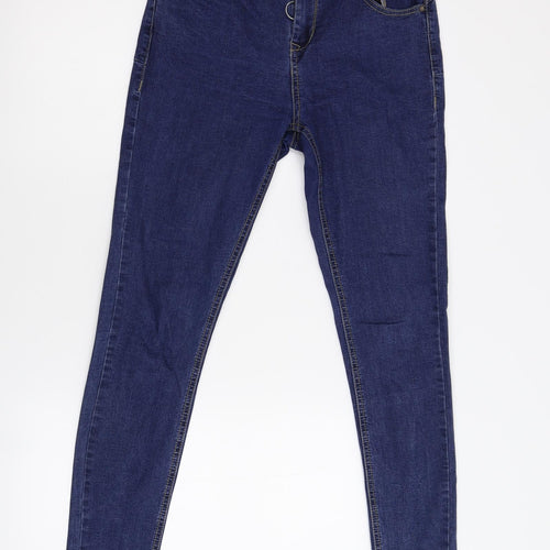 Preworn Womens Blue  Denim Mom Jeans Size 28 L28 in