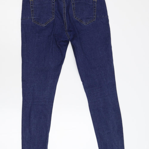 Preworn Womens Blue  Denim Mom Jeans Size 28 L28 in