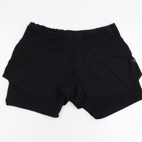 Preworn Womens Black   Sweat Shorts Size 28