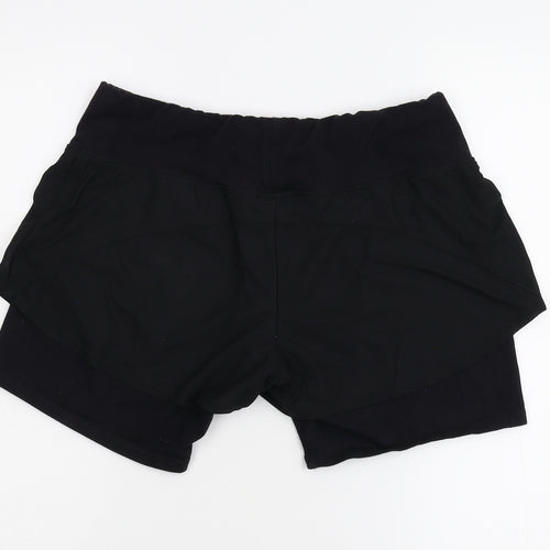Preworn Womens Black   Sweat Shorts Size 28