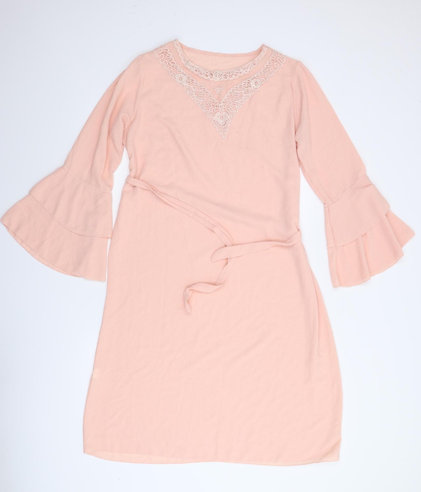 Preworn Womens Pink   Fit & Flare  Size L