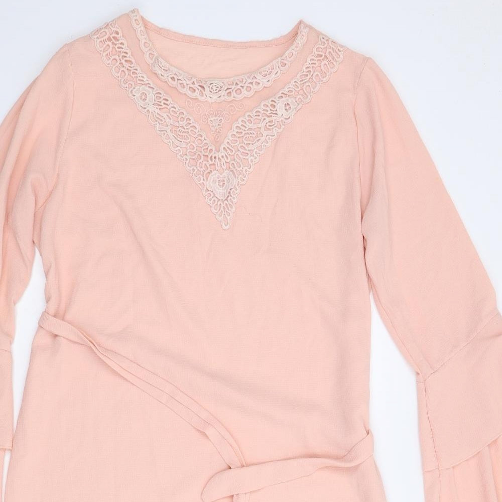 Preworn Womens Pink   Fit & Flare  Size L
