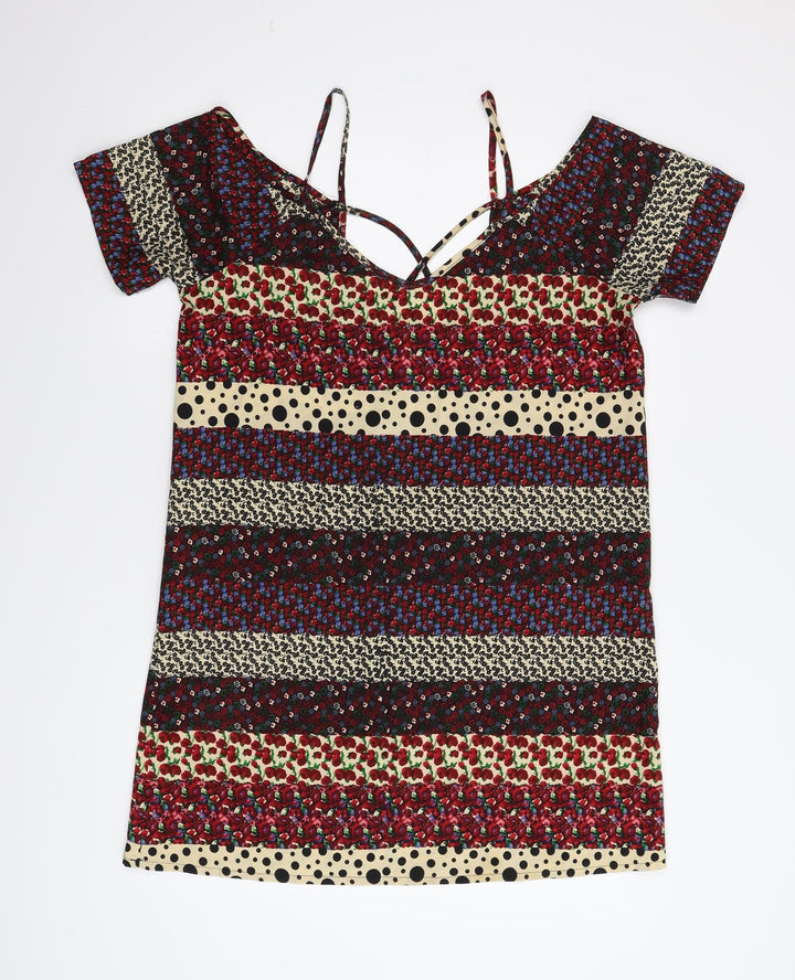 Boohoo Womens Multicoloured Floral  Shift  Size 12