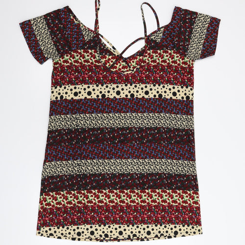 Boohoo Womens Multicoloured Floral  Shift  Size 12