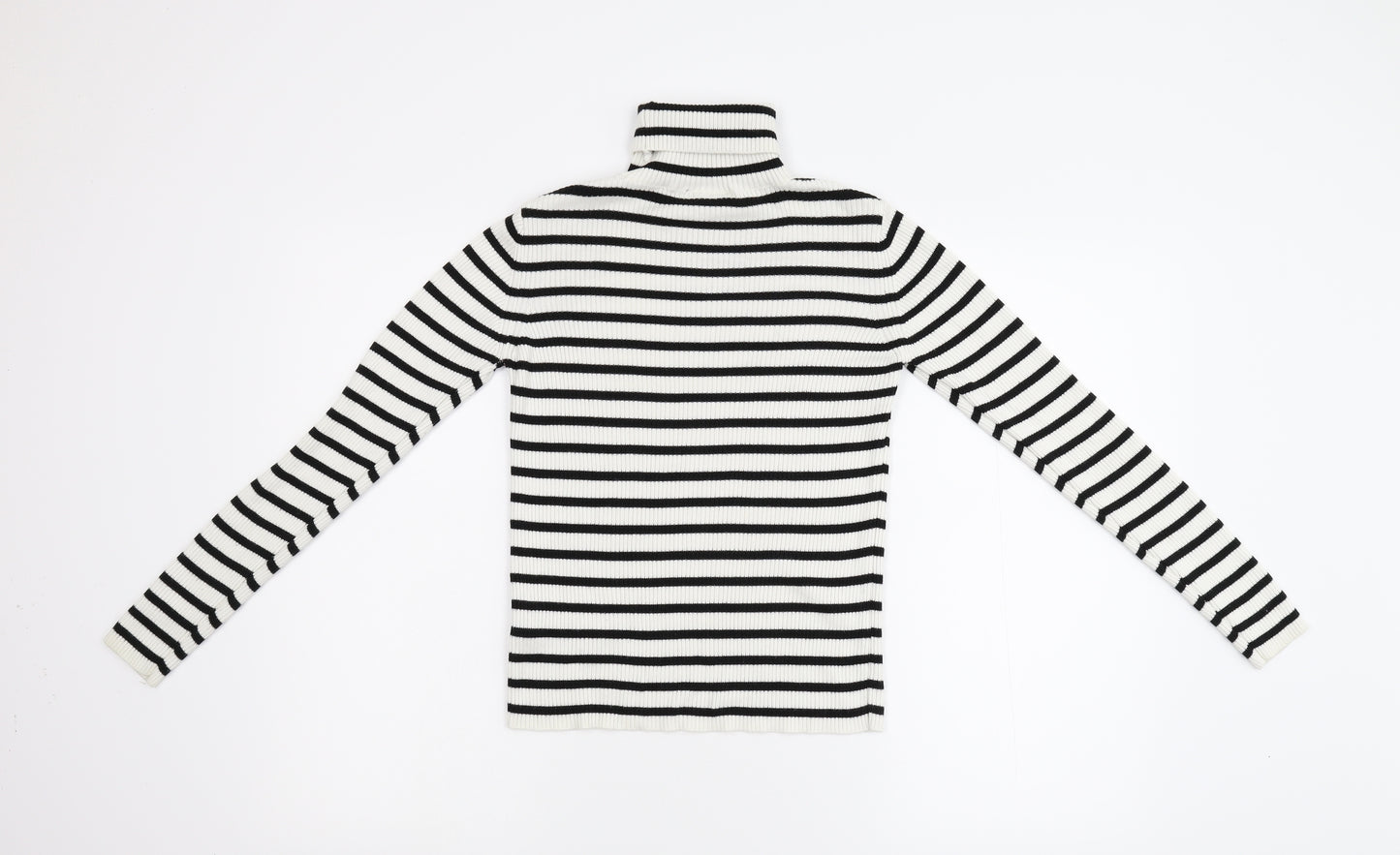 Topshop Womens Multicoloured Striped Knit Pullover Jumper Size 8