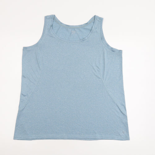 M&S Womens Blue   Basic Tank Size L