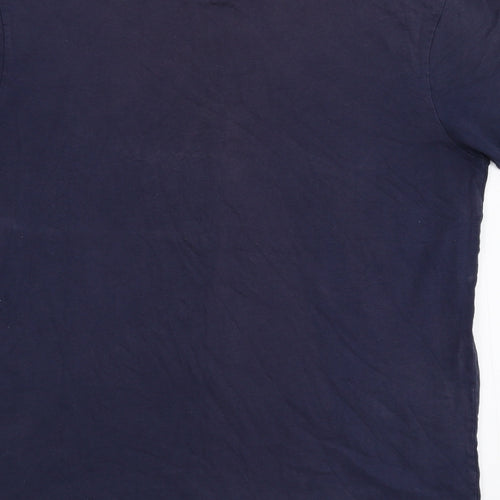 Weird Fish Mens Blue  Flannel  T-Shirt Size M