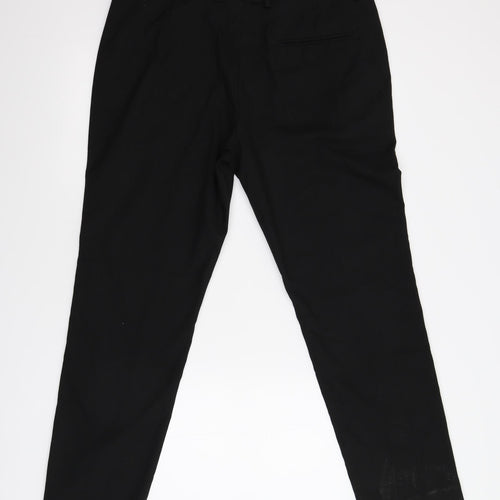 Burton Mens Black   Trousers  Size 36 L28 in