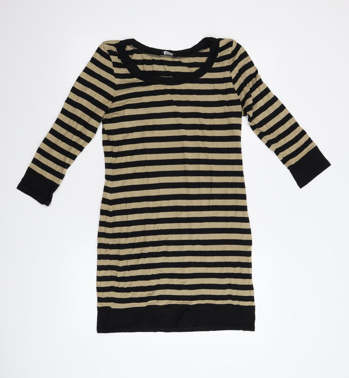 F&F Womens Multicoloured Striped Shift Size 14