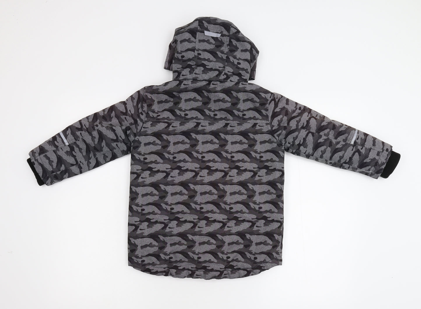 TU Boys Grey Camouflage  Jacket Coat Size 5-6 Years