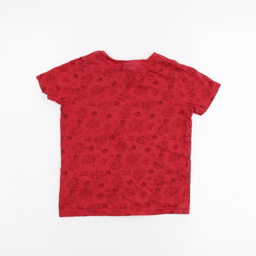 George Boys Red   Basic T-Shirt Size 3-4 Years  - Paw Patrol
