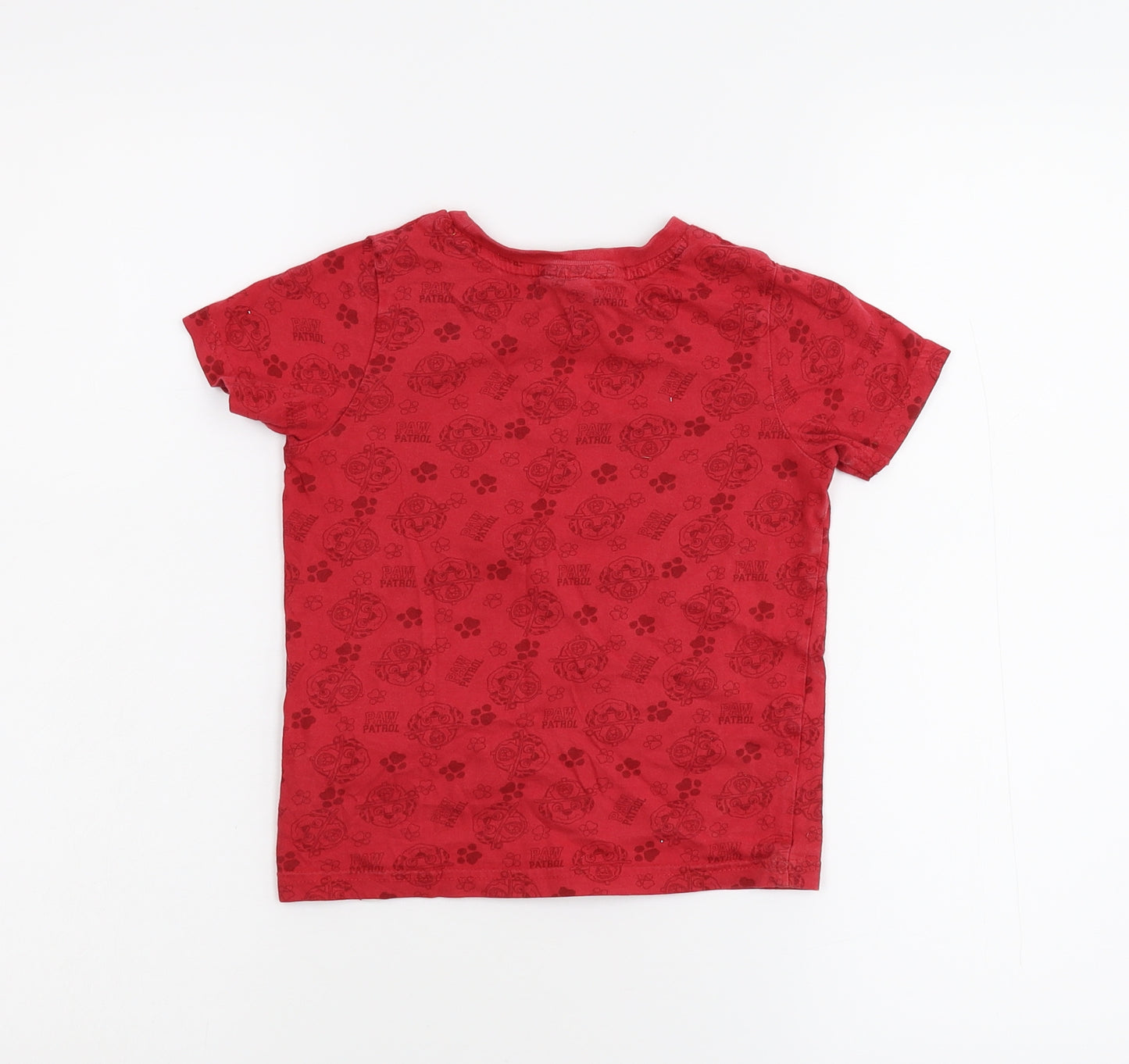 George Boys Red   Basic T-Shirt Size 3-4 Years  - Paw Patrol
