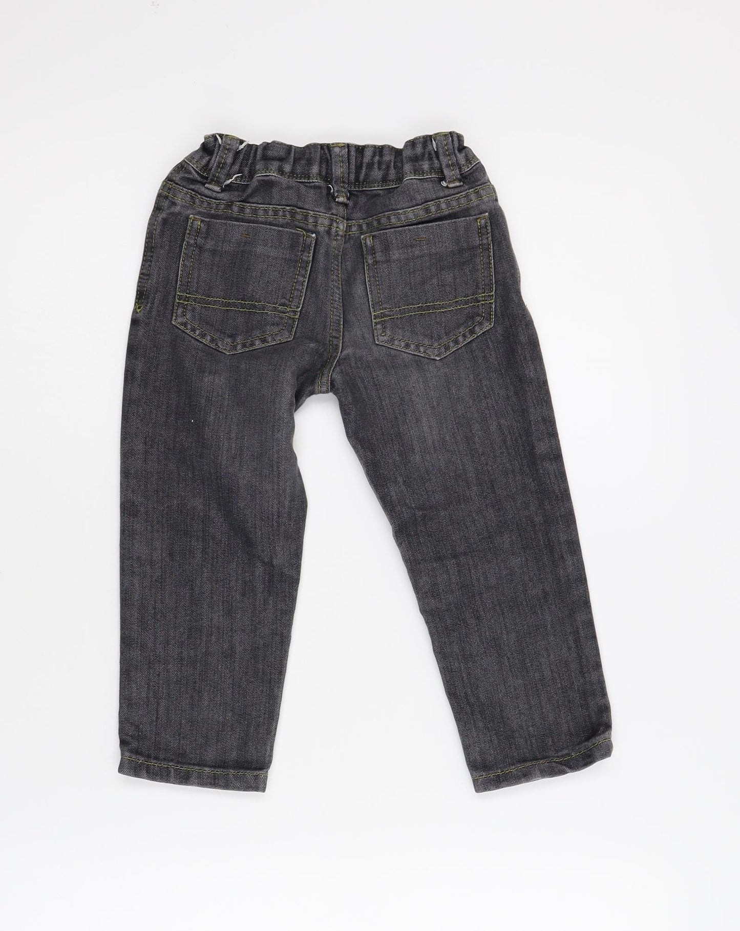 Primark Boys Black  Damask Straight Jeans Size 3-4 Years