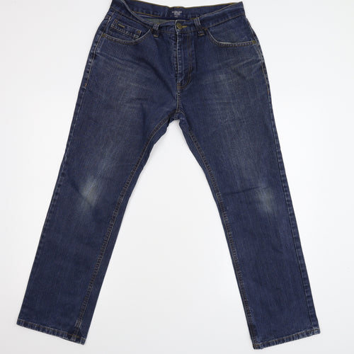 Boston Crew Mens Blue  Denim Straight Jeans Size 32 L29 in