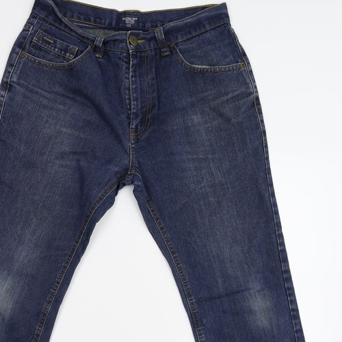 Boston Crew Mens Blue  Denim Straight Jeans Size 32 L29 in