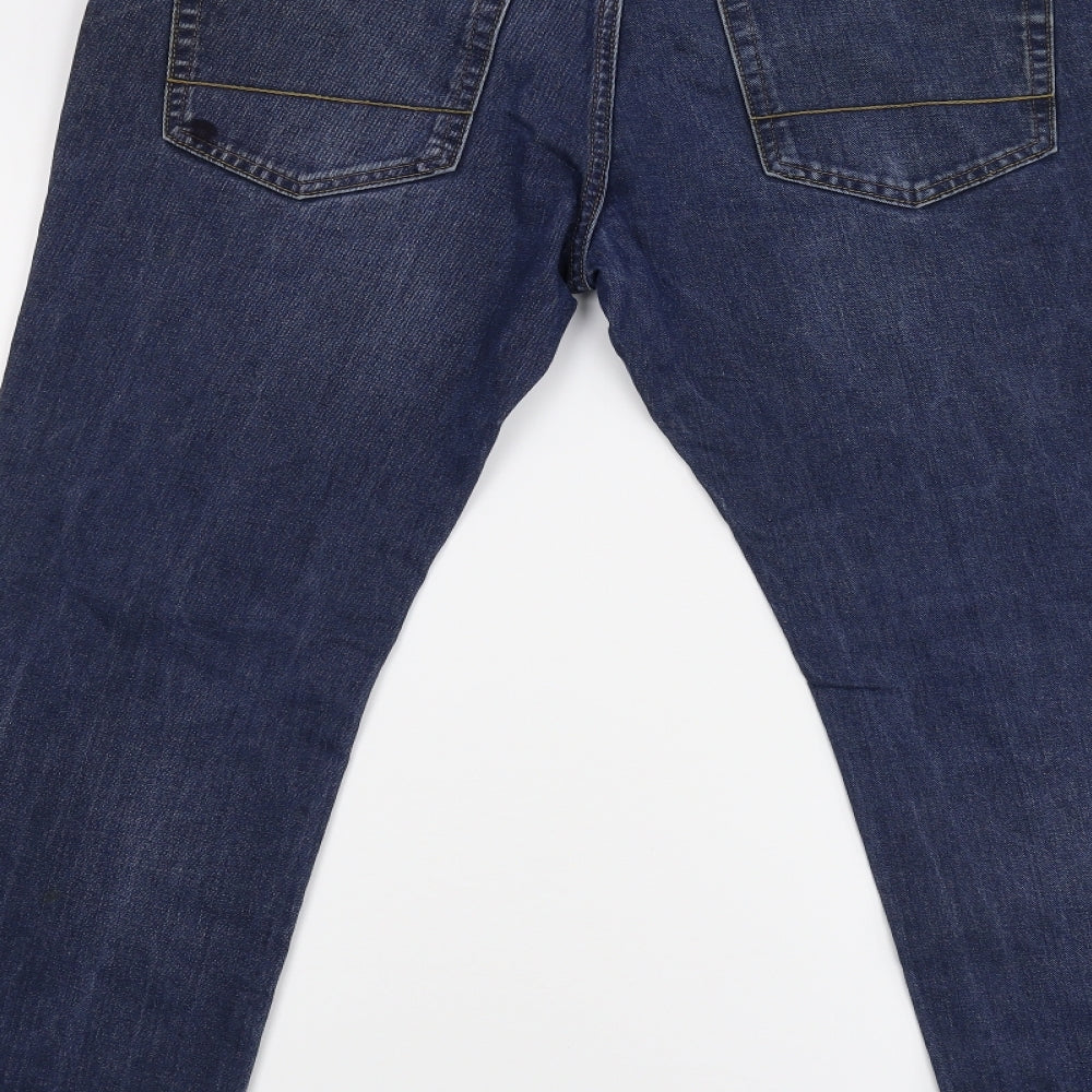 Boston Crew Mens Blue  Denim Straight Jeans Size 32 L29 in
