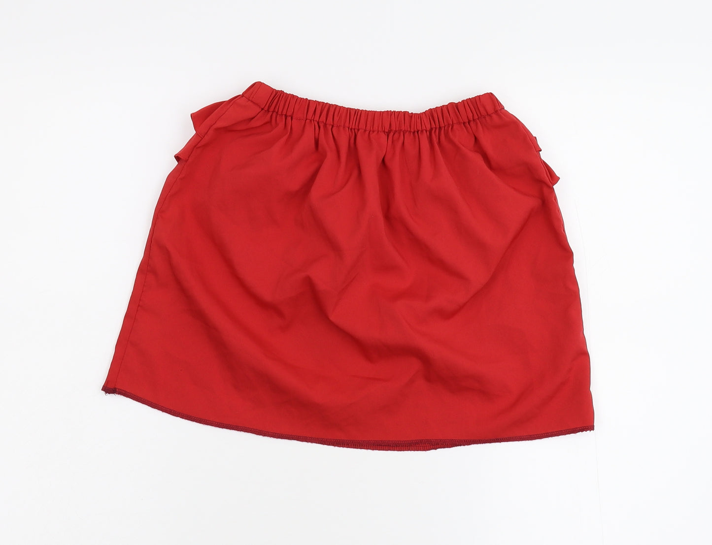 Preworn Girls Red   Mini Skirt Size M