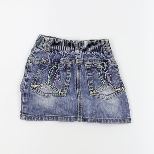 NEXT Girls Blue  Damask Mini Skirt Size 18-24 Months