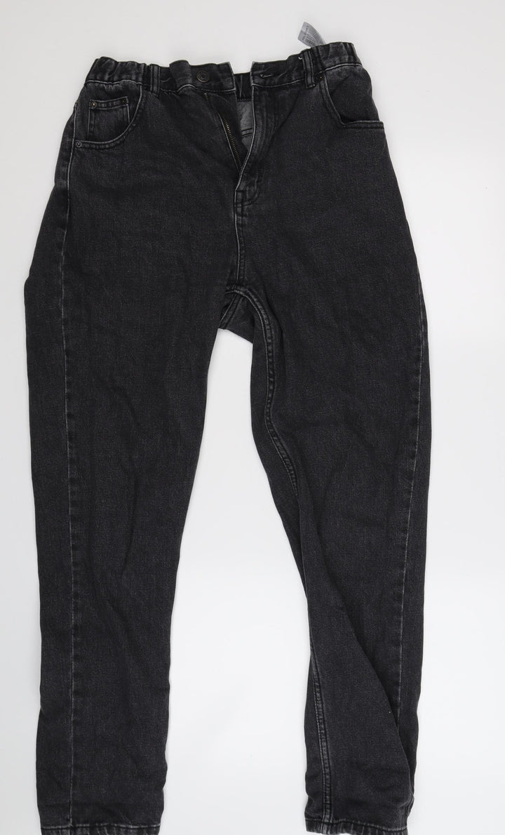 Pull&Bear Womens Black Straight Jeans Size 6 L28 in