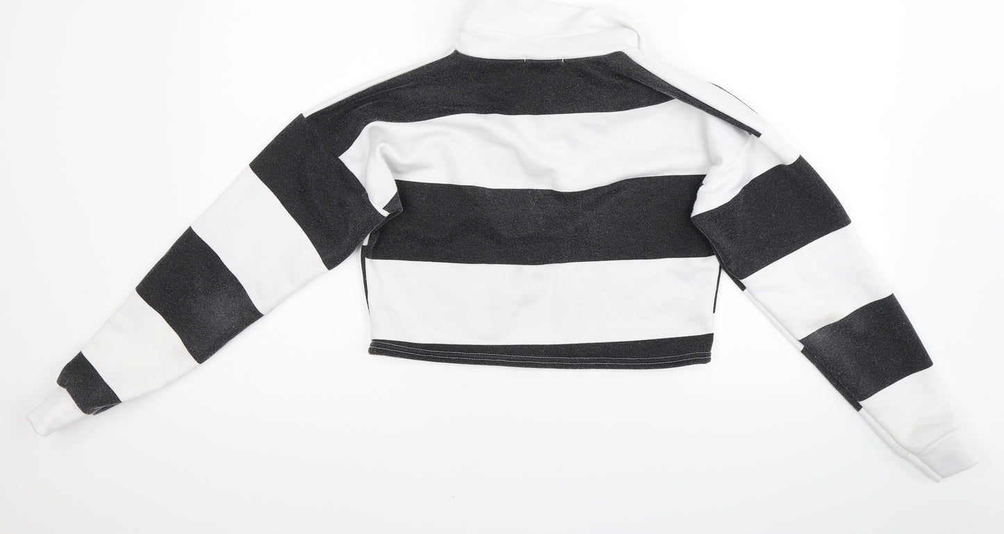 prettylitlething Womens White   Pullover Jumper Size 8