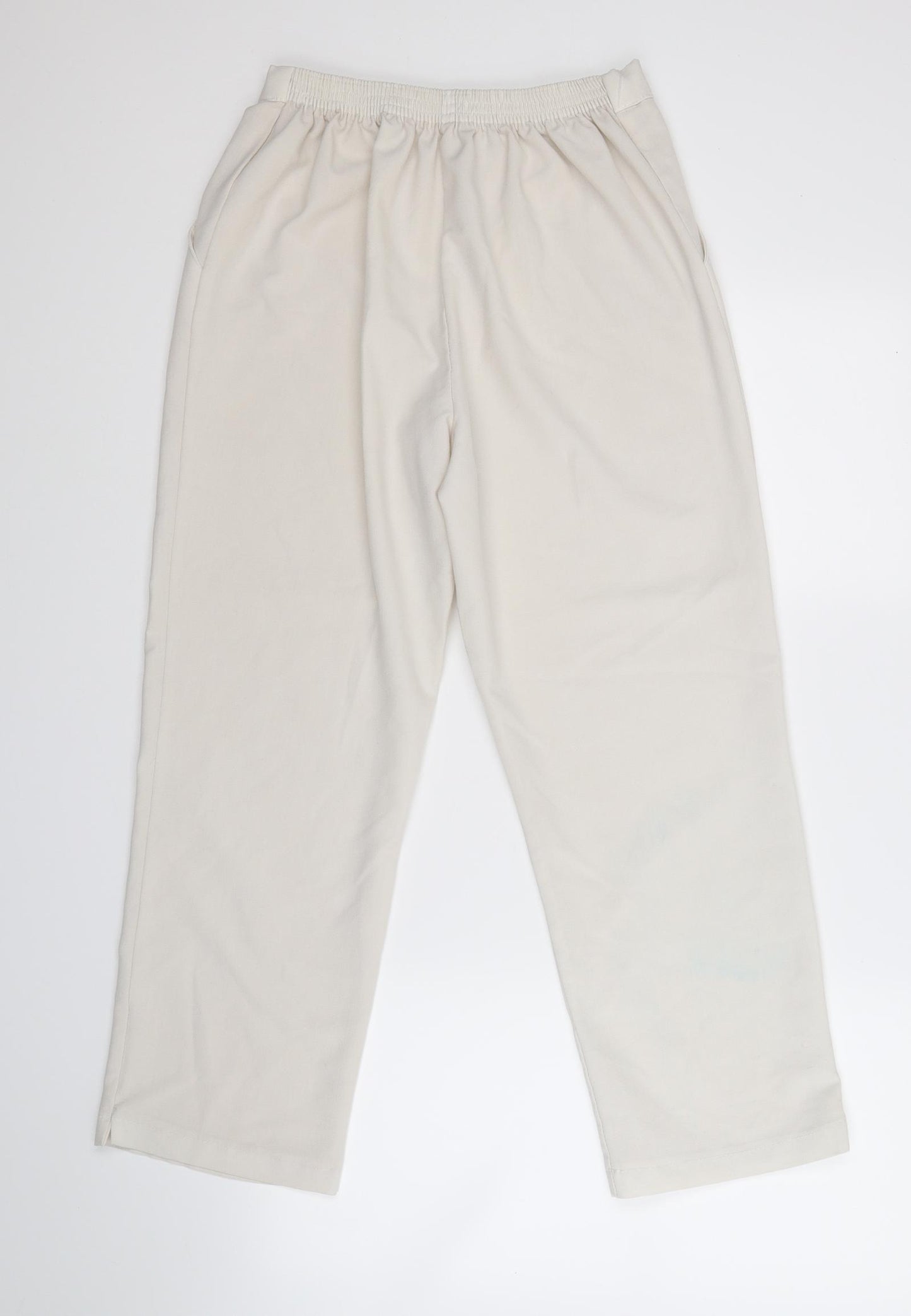 mixed fibres Womens Beige   Trousers  Size 16 L24 in