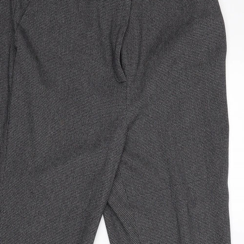 TU Womens Grey Check  Trousers  Size 16 L24.5 in