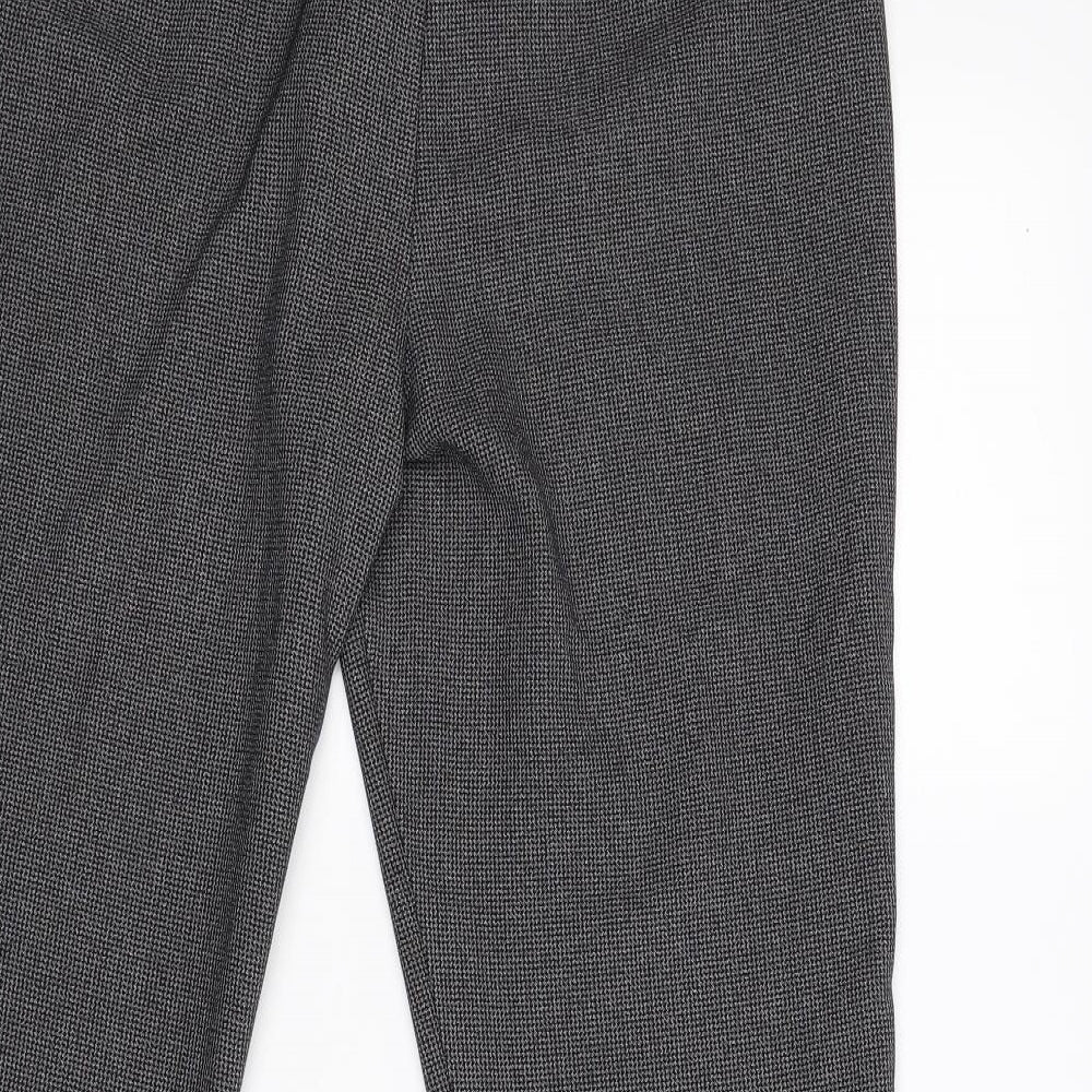 TU Womens Grey Check  Trousers  Size 16 L24.5 in