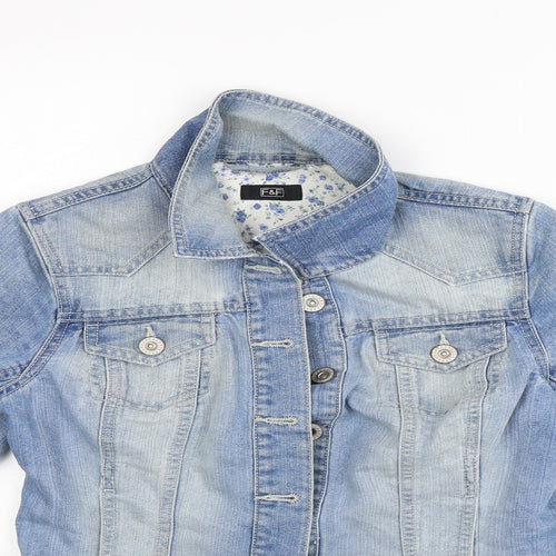 F&F Womens Blue   Jacket  Size 6