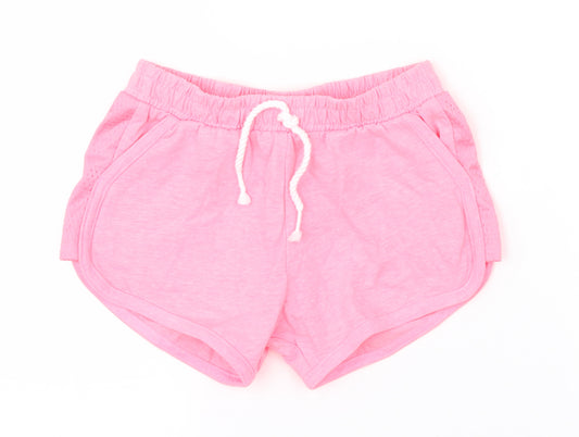 Front view of George girls’ pink hot pants shorts, size 3, years