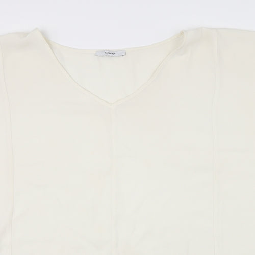 George Womens Beige   Basic Blouse Size 14