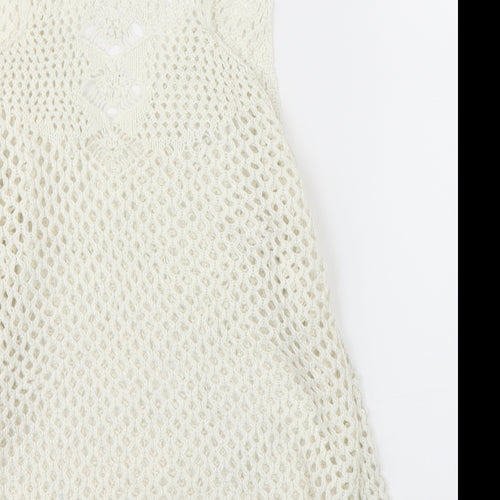 FOREVER 21 Womens Beige  Knit Basic Blouse Size S