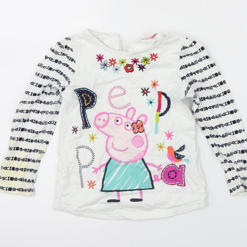 Peppa Pig Girls White   Pullover Jumper Size 3-4 Years  - Peppa Pig