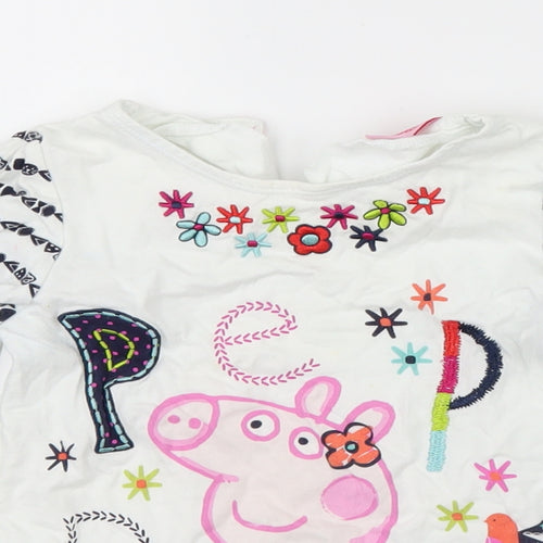 Peppa Pig Girls White   Pullover Jumper Size 3-4 Years  - Peppa Pig