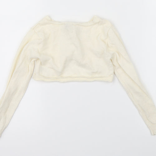 TU Girls Beige   Shrug Jumper Size 4 Years