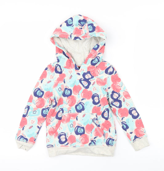 Front view of George boys’ multicoloured pullover hoodie, size 3-4, years - fruit