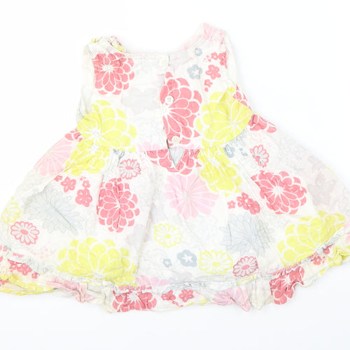 Little Rocha Girls Multicoloured Floral  Shift  Size 9-12 Months