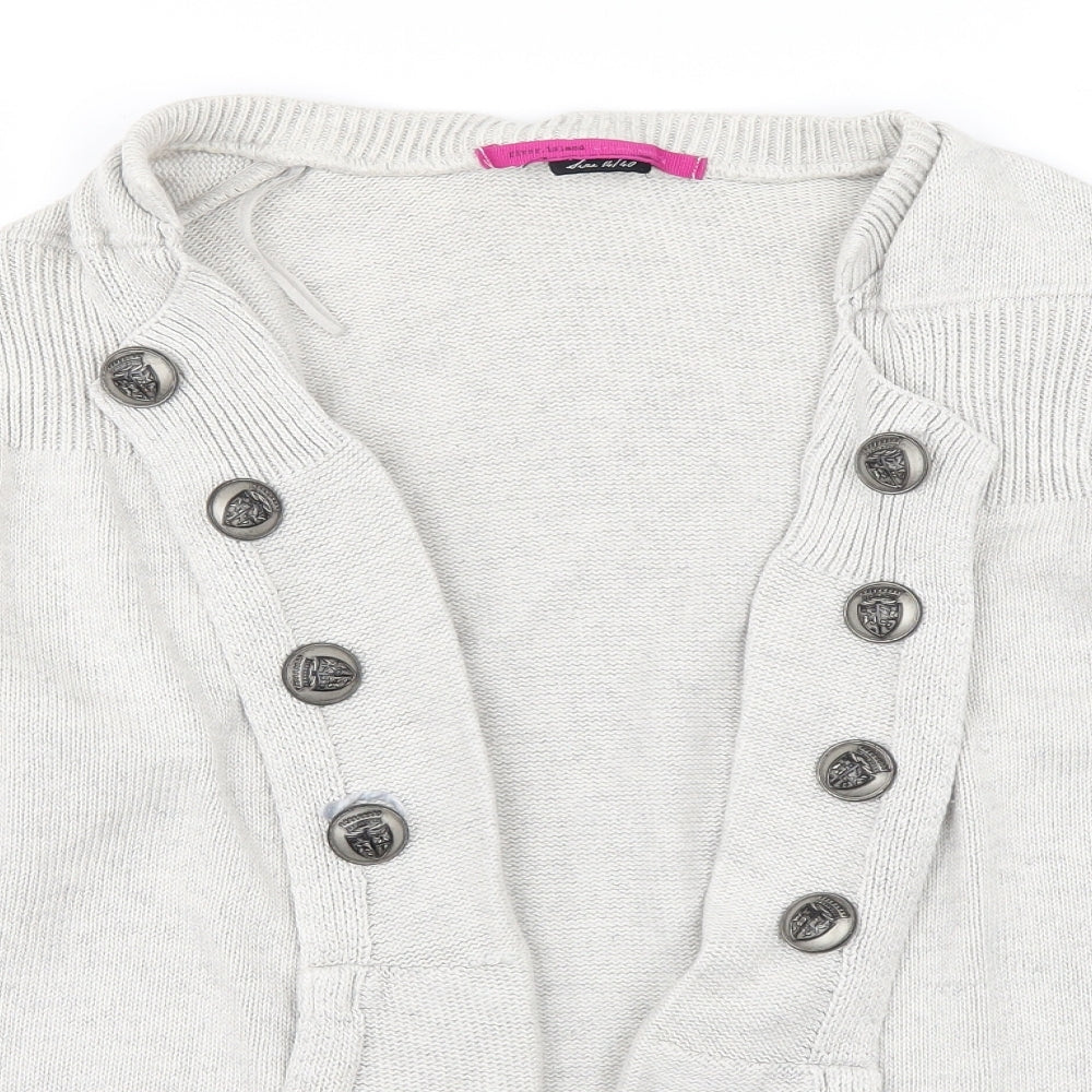 River Island Womens Grey   Cardigan Jumper Size 14
