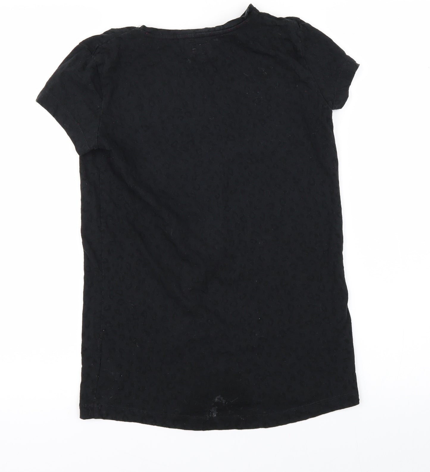 F&F Girls Black   Basic T-Shirt Size 12-13 Years