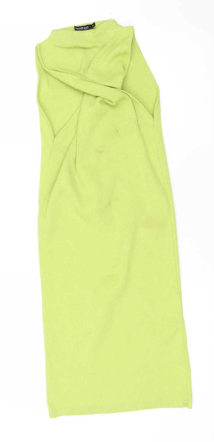 Boohoo Womens Green Mini Size S