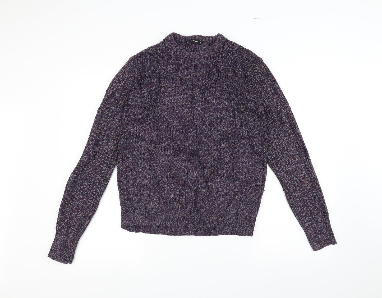Cedar Wood State Mens Purple  Knit Pullover Jumper Size S