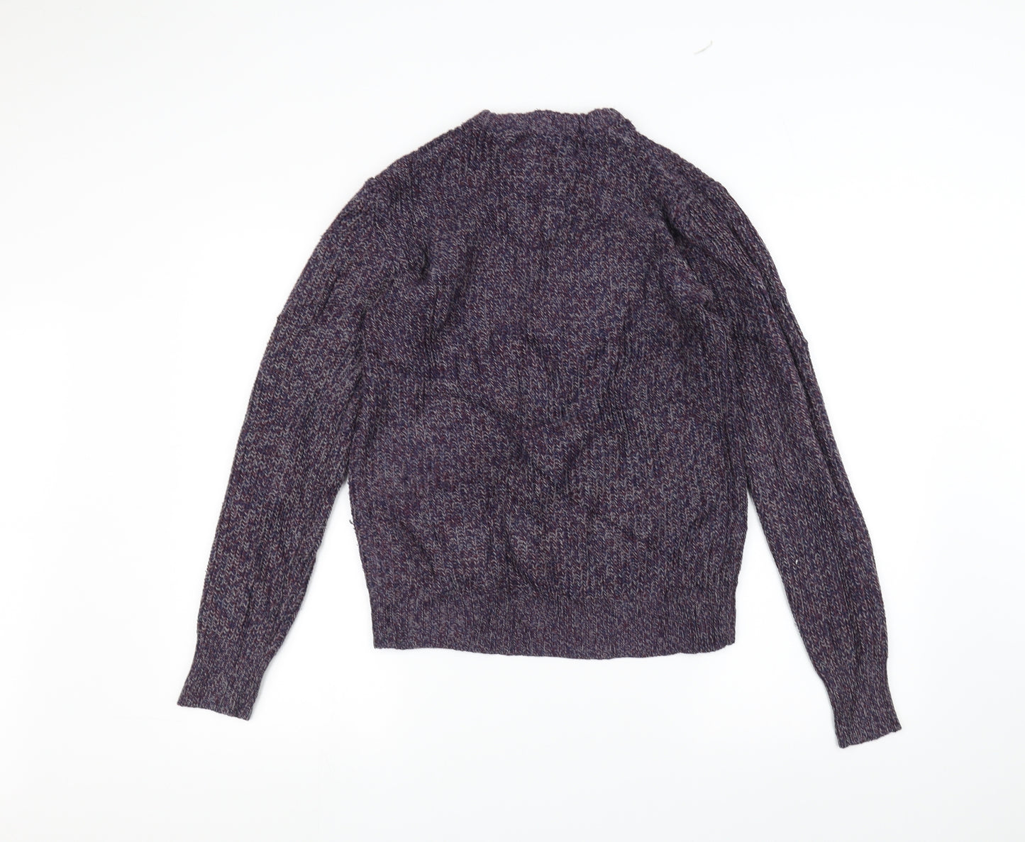Cedar Wood State Mens Purple  Knit Pullover Jumper Size S