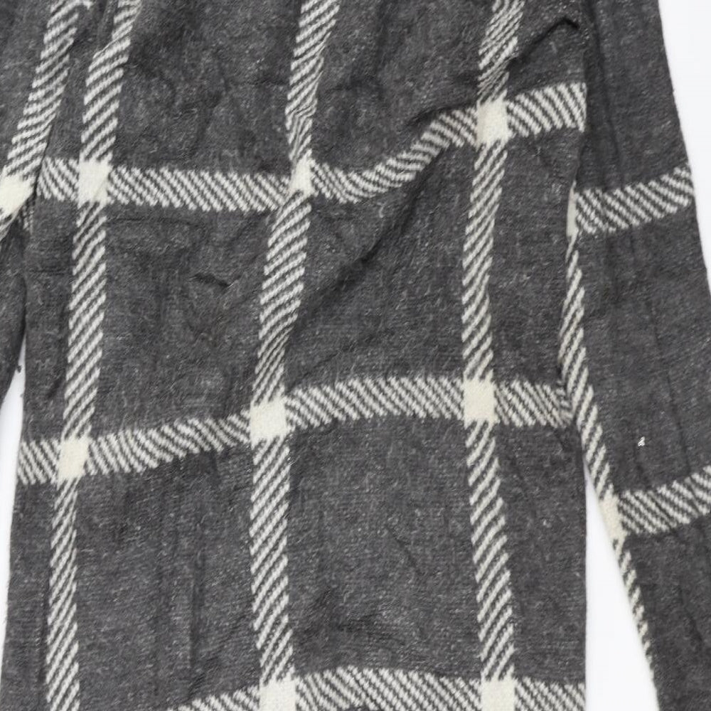 Koton Womens Grey  Knit Overcoat Coatigan Size M