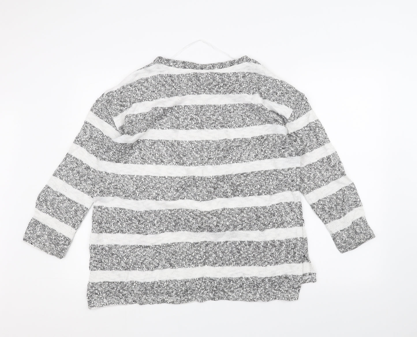Atmosphere Womens Grey Striped  Pullover Jumper Size S