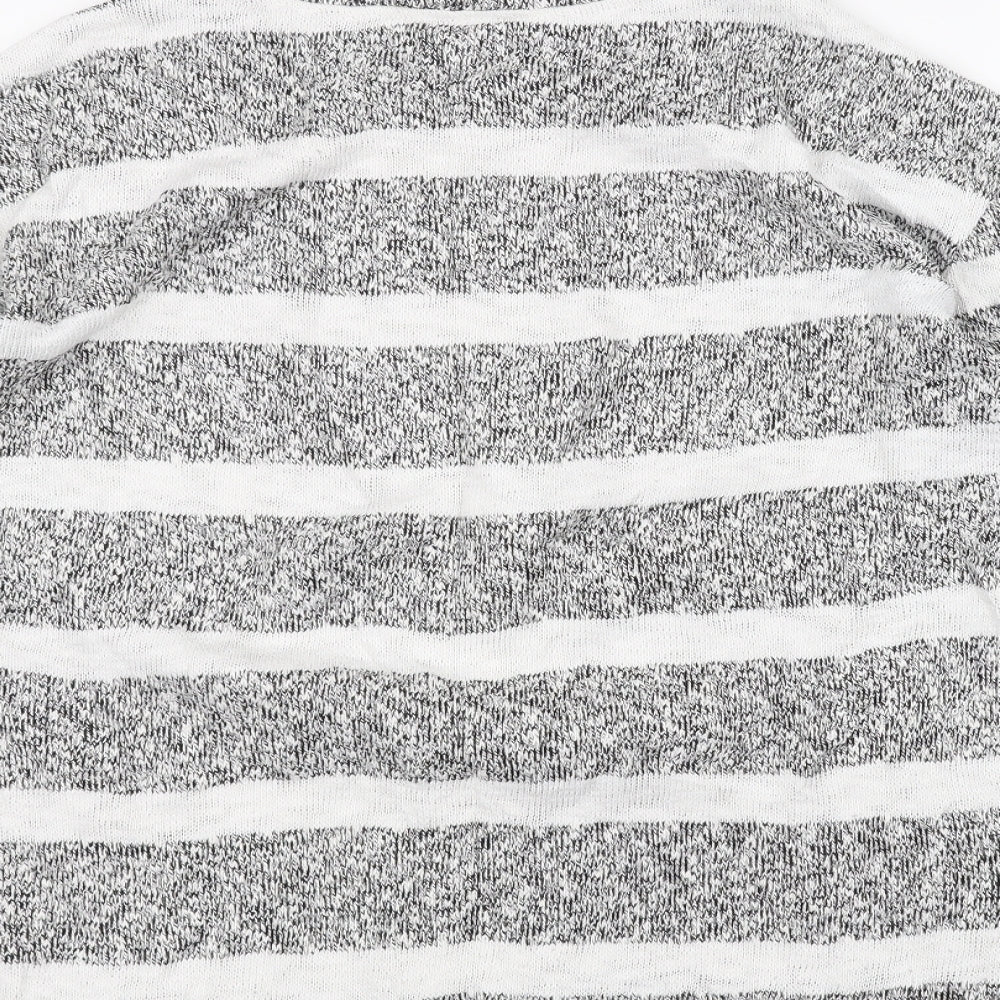 Atmosphere Womens Grey Striped  Pullover Jumper Size S
