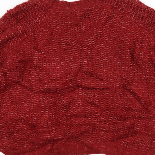 TU Womens Red  Knit Pullover Jumper Size 12