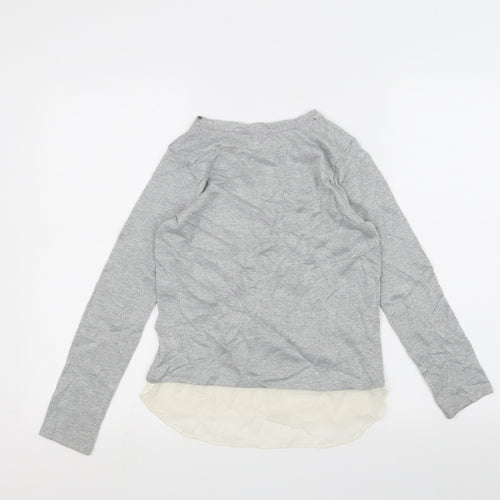 F&F Girls Grey   Pullover Jumper Size 10-11 Years