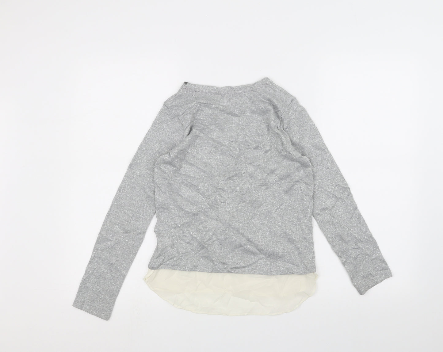 F&F Girls Grey   Pullover Jumper Size 10-11 Years