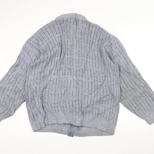 FAB Womens Blue   Full Zip Jumper Size L