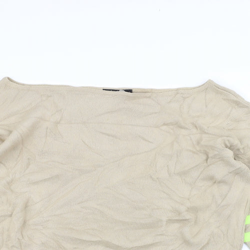 Boohoo Womens Brown   Pullover Jumper Size L