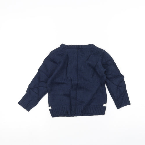 F&F  Blue   Pullover Jumper Size 18-24 Months  - Christmas  Jumper